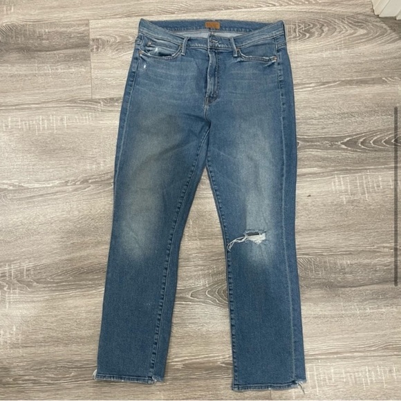 NWOT MOTHER HIGH WAISTED RASCAL ANKLE in LOVE GUN SZ 27 - Picture 3 of 11